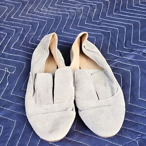 Gray Suede Loafers